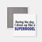 その日はスーパーモデルのようにドレスアップする マグネット (正面/裏面)