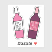 その日はメルロでロゼを遠くに シール (シート)