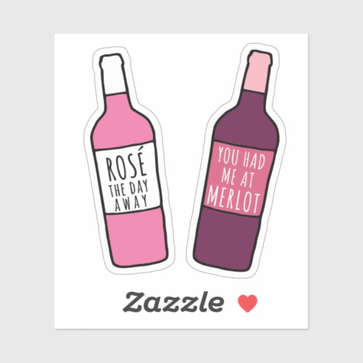 その日はメルロでロゼを遠くに シール (シート)