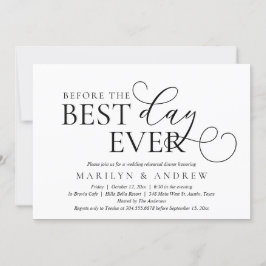 その日最高の前にのリハ結婚ーサルディナー 招待状