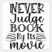 その映画で決して本を判断しない スクエアシール (正面)