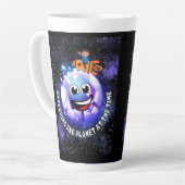 その時に一つの惑星を探索する。ロケットに乗った少年 カフェラテマグ (左アングル)