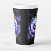 その時に一つの惑星を探索する。ロケットに乗った少年 カフェラテマグ (正面)