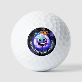 その時に一つの惑星を探索する。ロケットに乗った少年 ゴルフボール