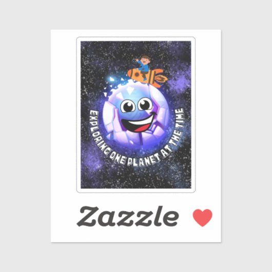 その時に一つの惑星を探索する。ロケットに乗った少年 シール (シート)