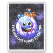 その時に一つの惑星を探索する。ロケットに乗った少年 シール (正面)