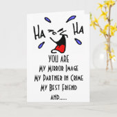 その時のツイ最高のンユーモア カード (黄色い花)