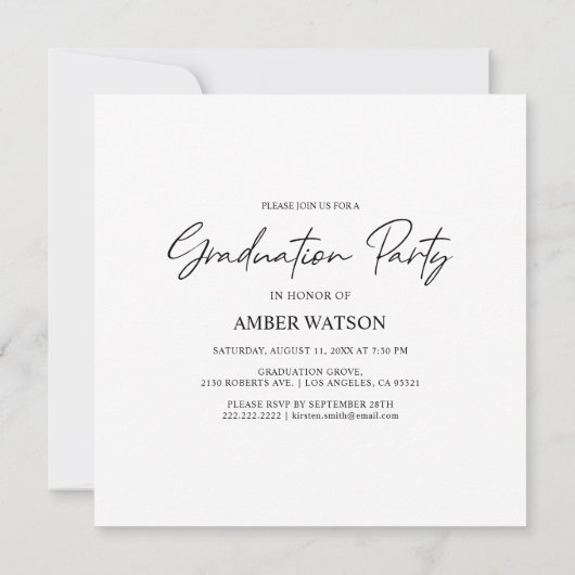 その時今 | 2フォト弁護士の卒業 招待状 (裏面)