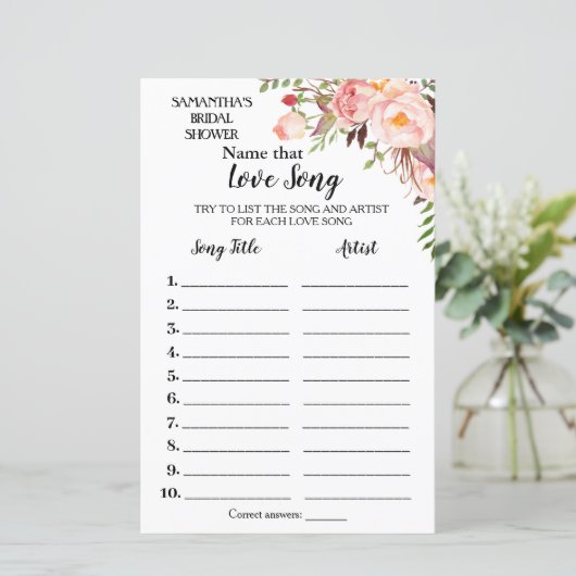 その曲に名前を付けるブライダルシャワー英語ゲスペインのーム (スタンド正面)