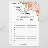 その曲に名前を付けるブライダルシャワー英語ゲスペインのーム (正面/裏面)