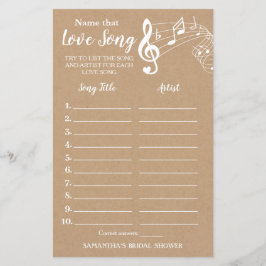 その曲に名前を付けるブライダルシャワー英語ゲスペインのーム