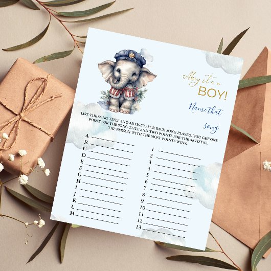 その曲の名前ベビーシャワーゲーム