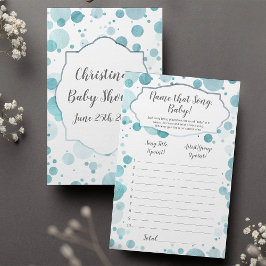 その曲の名前ベビー、紙吹雪男の赤ちゃんシャワーゲーム