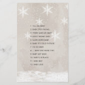 その曲の名前雪だるまベビーシャワー (裏面)