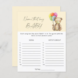 その曲の赤ちゃんシャワーのゲームの名前 – Bear