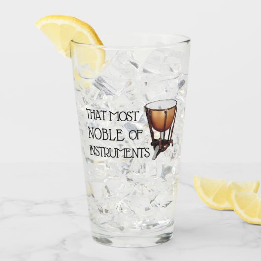 その最も崇高な楽器 – ティンパニガラス タンブラーグラス (アイス正面)