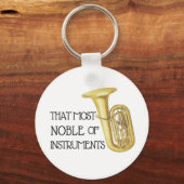 その最も崇高な楽器- Tuba Keychain キーホルダー (正面)