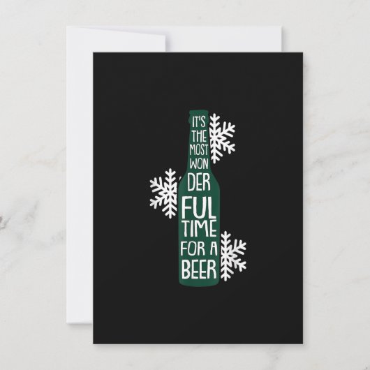 その最も素晴らしい時間クリスマスプンおもしろいフー 招待状 (正面)