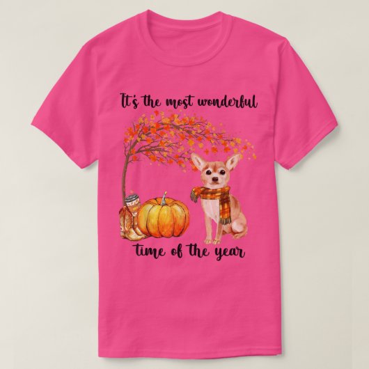 その最も素晴らしい秋のタイムチワフアスカーフ Tシャツ (デザイン正面)