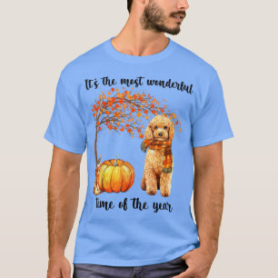 その最も素晴らしい秋のタイムプードルスカーフpu tシャツ
