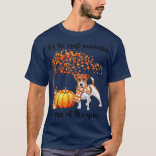 その最も素晴らしい秋の時間ジャックラッセルプム Tシャツ