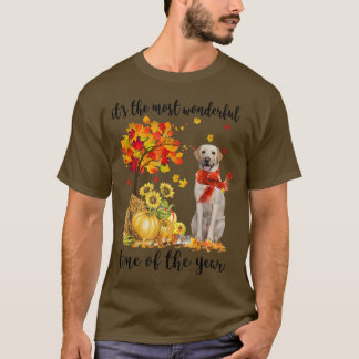 その最も素晴らしい秋の時間ラブラドールPumpki Tシャツ