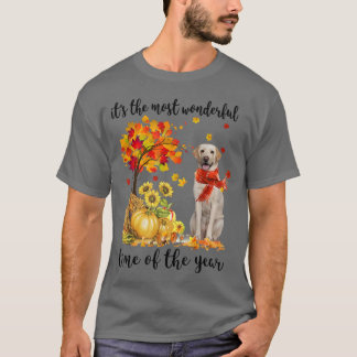 その最も素晴らしい秋の時間ラブラドールPumpki Tシャツ