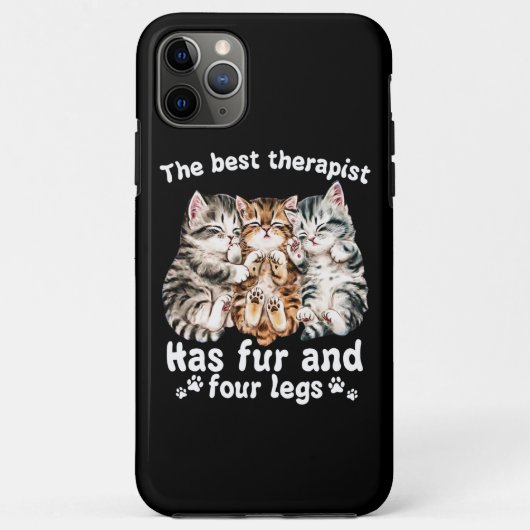 その最高のセラピストは毛と脚が四つある Case-Mate iPhoneケース (裏面)