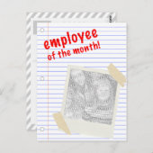 その月の従業員 ポストカード (正面/裏面)