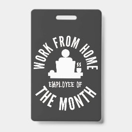 その月の自宅で働く バッジ