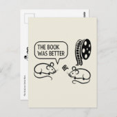 その本おもしろいは、より良いネズミのはがき ポストカード (正面/裏面)