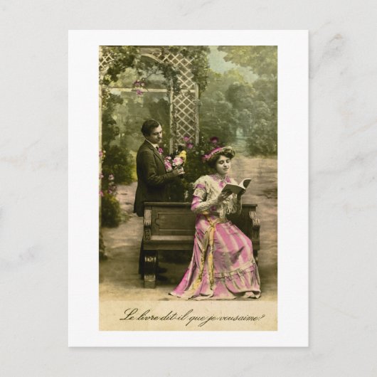 その本には「愛してる」って書いてあるの？ ポストカード (正面)