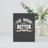 その本は良かった – 司書おもしろい人 ポストカード (スタンド正面)