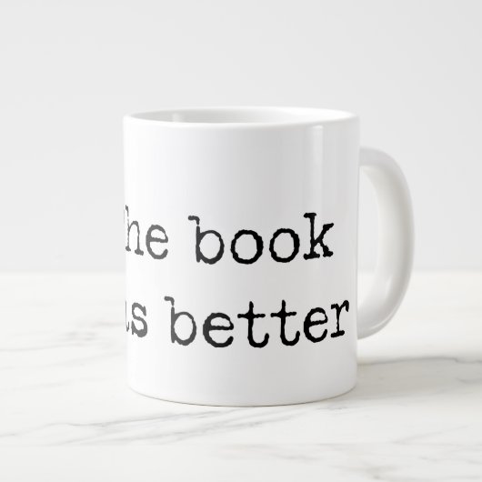 その本は読書用のマグが好かった ジャンボコーヒーマグカップ (正面右)