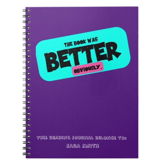 その本は（明らかに）雑誌の方が良読かった ノートブック (正面)