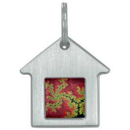 その枠走付きペットタグを通る川 ペットネームタグ