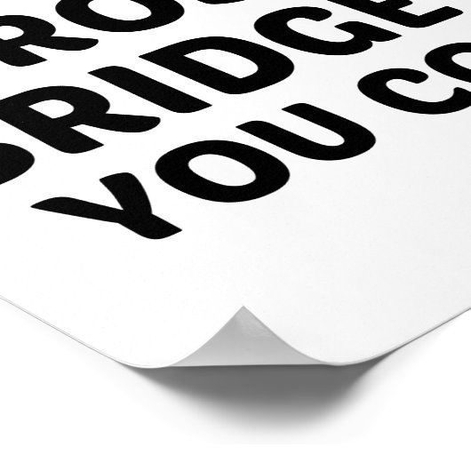 その橋を渡来る ポスター (角)