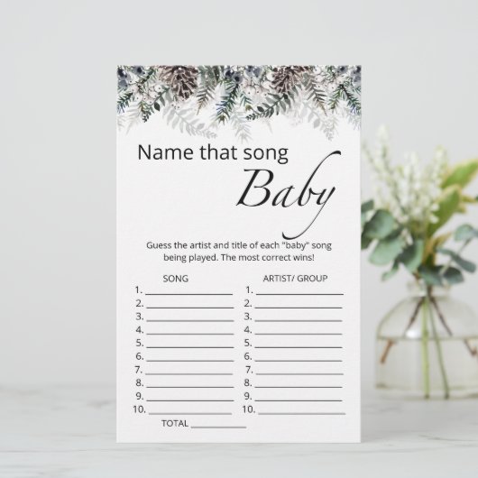 その歌の赤ちゃんシャワーのゲームの名前 (スタンド正面)