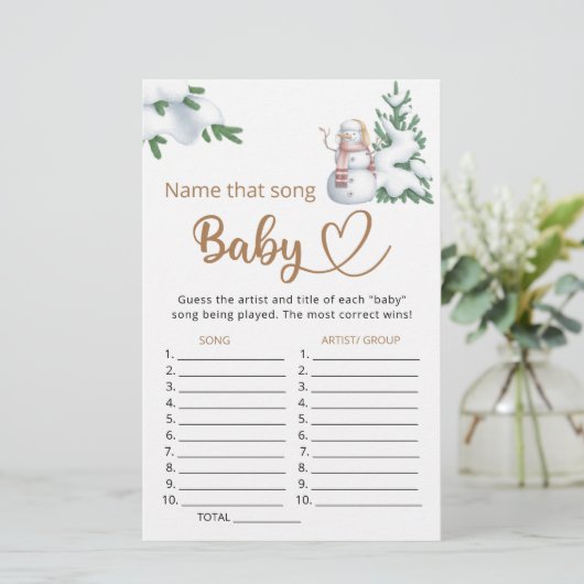その歌の赤ちゃんシャワーのゲームの名前 (スタンド正面)