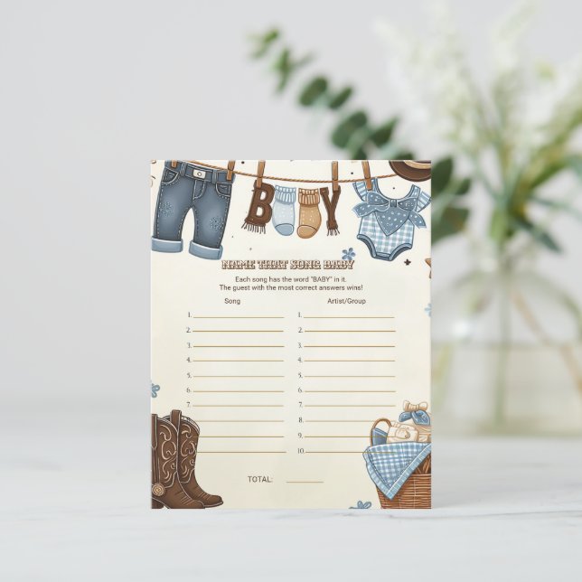 その歌の赤ちゃんシャワーのゲームの名前 (スタンド正面)