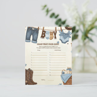 その歌の赤ちゃんシャワーのゲームの名前