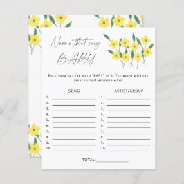 その歌の赤ちゃんシャワーのゲームの名前Wildflowers