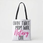 その母の妻の公証人ライフトートバッグを住む トートバッグ (正面)