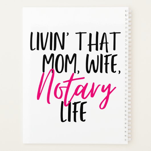 その母の妻の公証人生活の生活 プランナー手帳 (裏面)