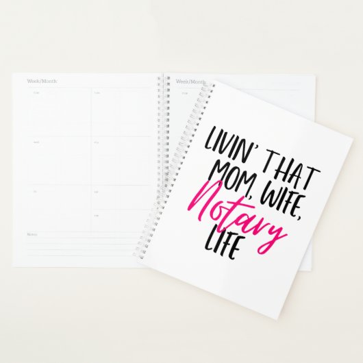 その母の妻の公証人生活の生活 プランナー手帳 (ディスプレー)