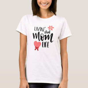 その母の生活レディースTシャツを愛する Tシャツ
