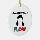 その流れに関するホッケーヘア セラミックオーナメント (右)