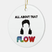 その流れに関するホッケーヘア セラミックオーナメント (左)