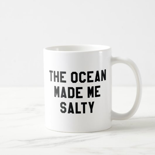 その海で私は塩辛くなった コーヒーマグカップ (右)
