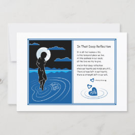 その深いでReflection_Flatカード7"x5" 案内状